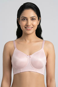 Zivame Padded Non Wired 3/4th Coverage Tshirt Bra - Heavenly Pink — thumbnail 1